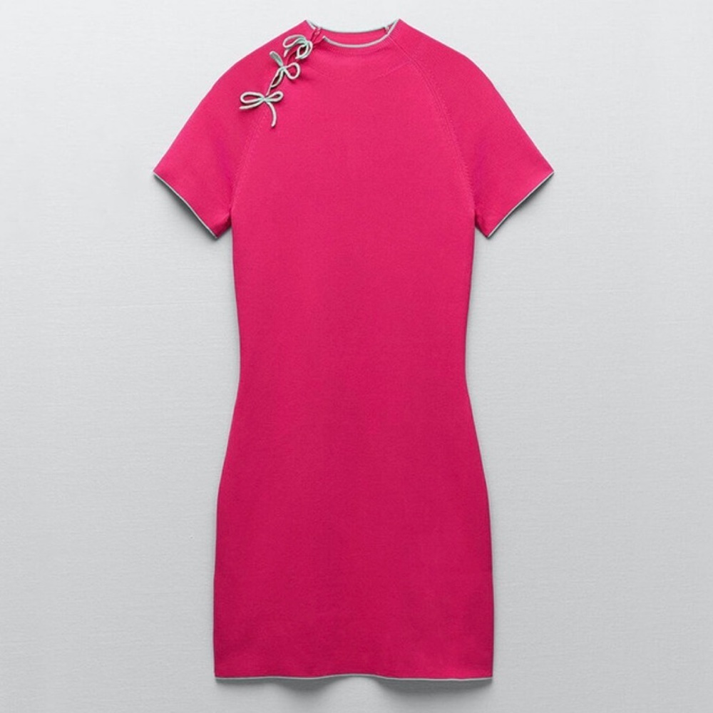 Zara Knit Dress. Brand NWT!!! Fuchsia color!!!